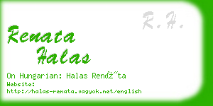 renata halas business card